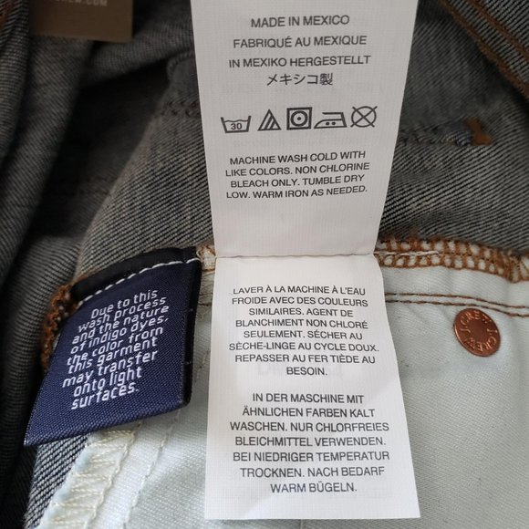 J. Crew High Rise Toothpick Raw Hem Jeans (25P) - Picture 7 of 12